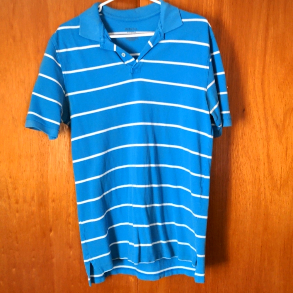 Blue Striped Merona Polo